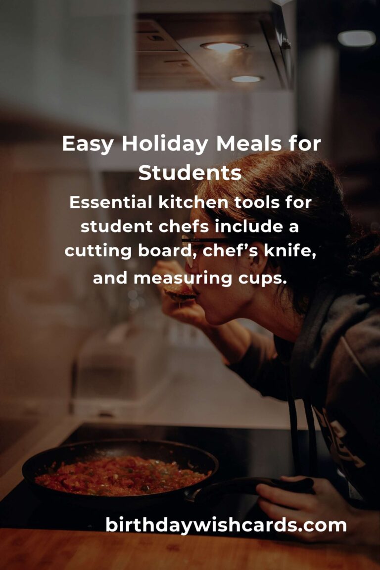Holiday Cooking for Students: A Complete Guide to Delicious and Easy Meals