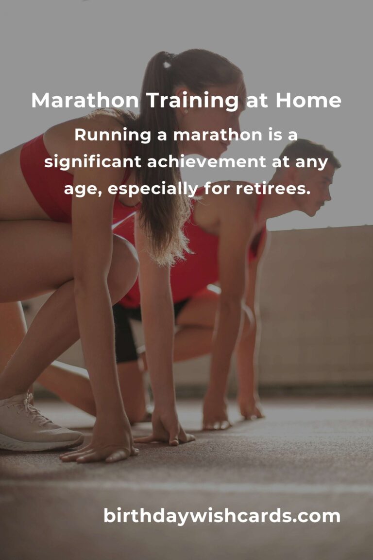 Home Marathon Training Routine for Retirees: Stay Fit and Active at Any Age