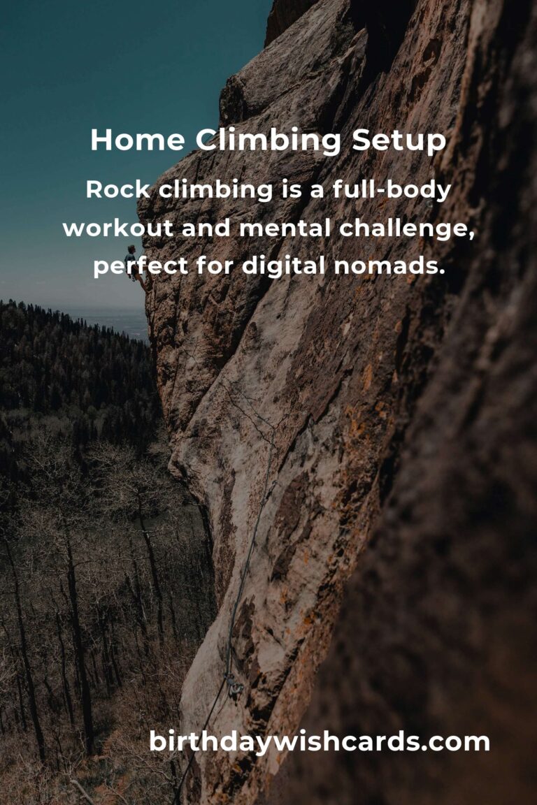 Home Rock Climbing Routine for Digital Nomads: Stay Fit Anywhere