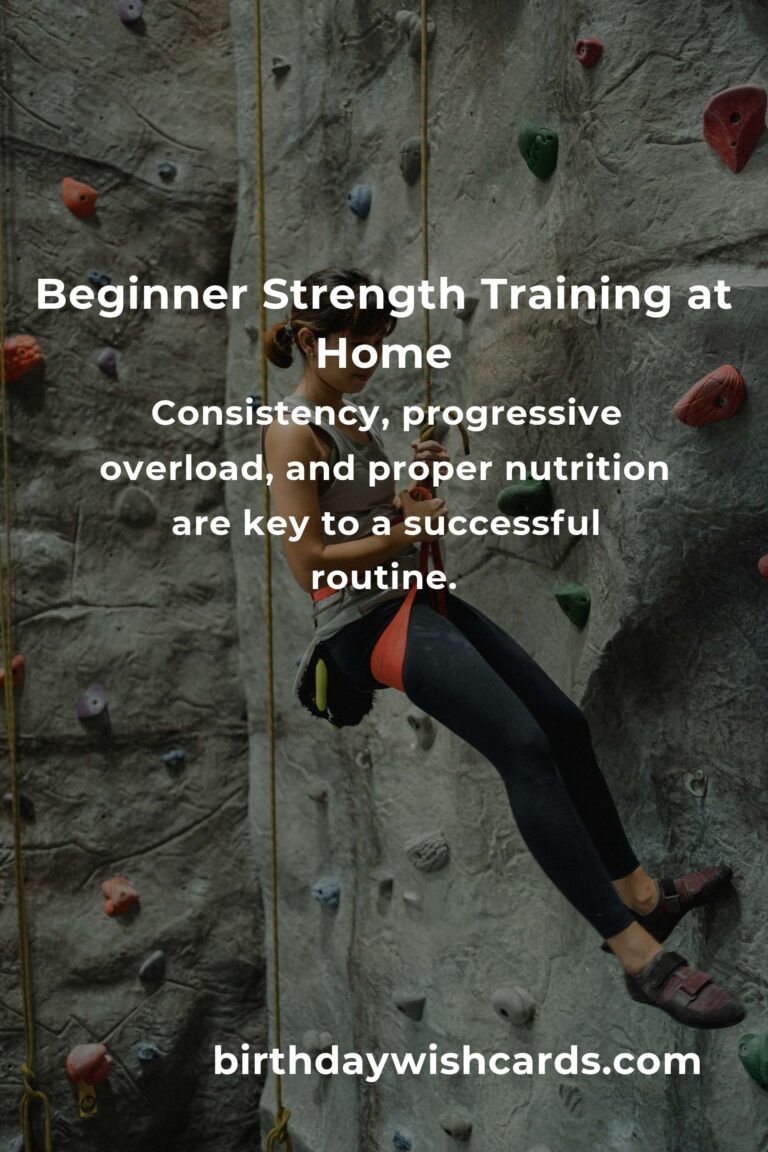 Home Strength Training Routine for Beginners: Build Muscle and Boost Fitness