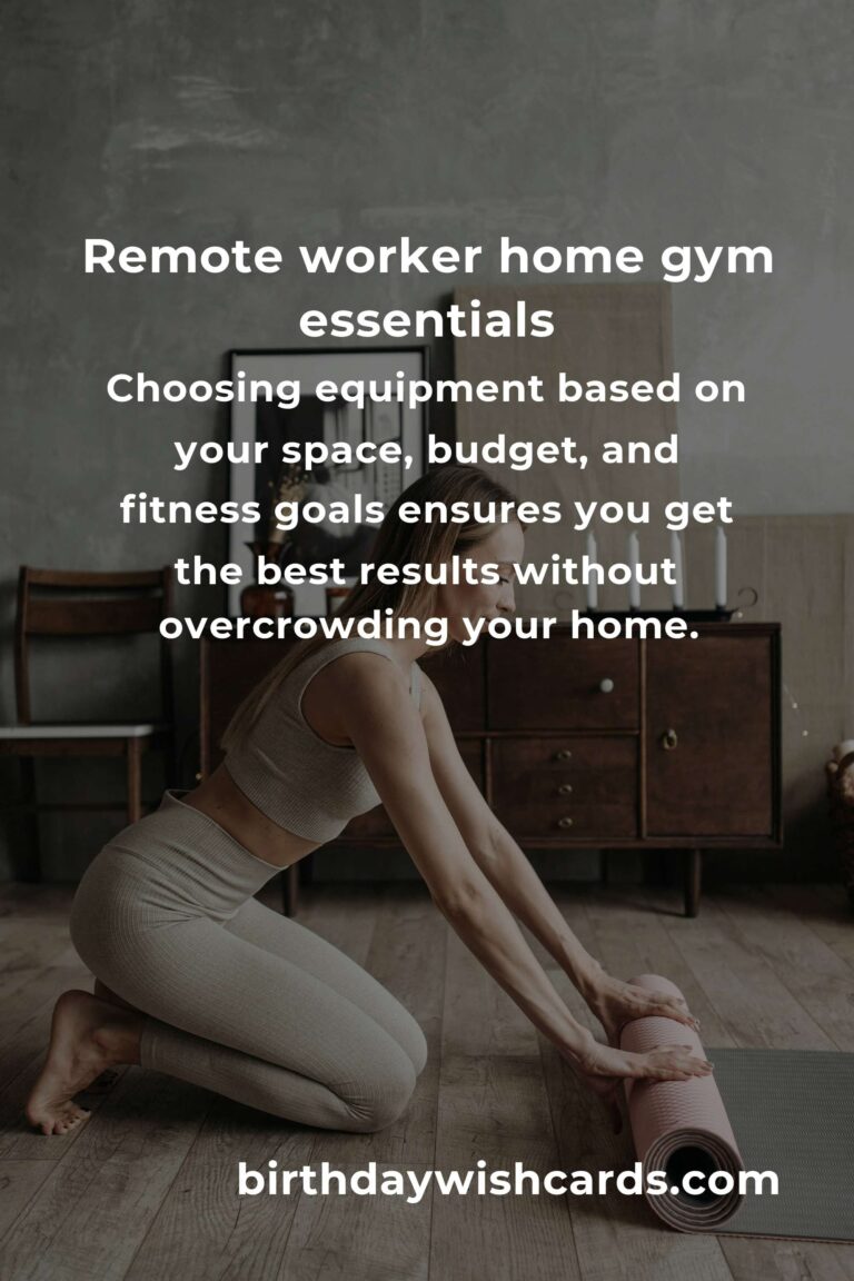 Home Workouts Equipment Guide for Remote Workers: Transform Your Space, Elevate Your Wellbeing