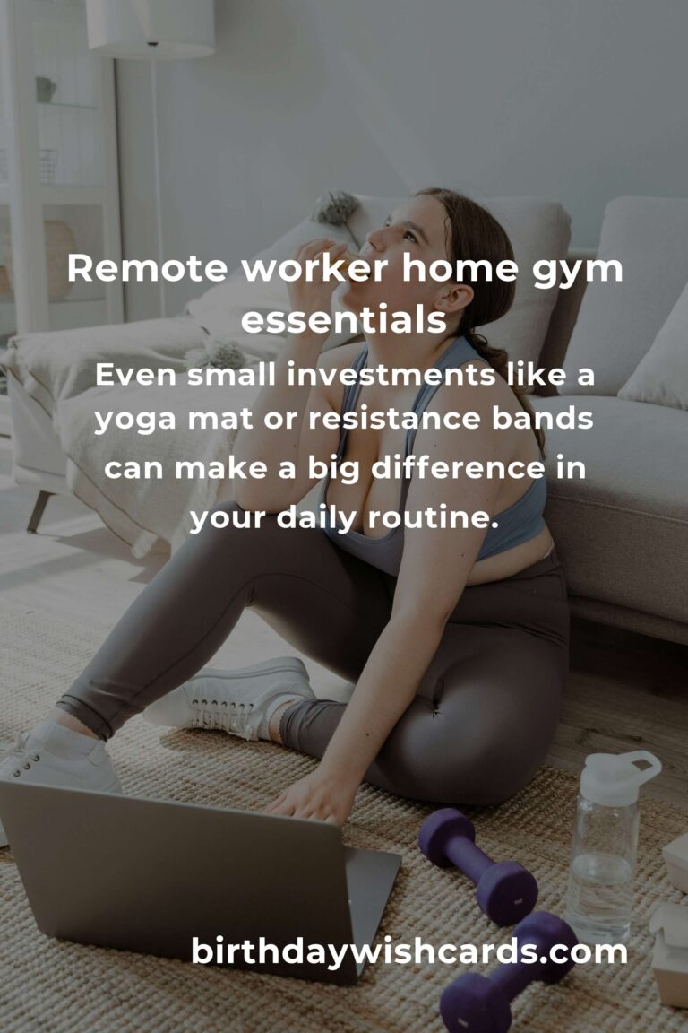 Home Workouts Equipment Guide for Remote Workers: Transform Your Space, Elevate Your Wellbeing