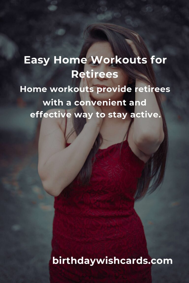 Home Workouts for Retirees: Getting Started with Ease
