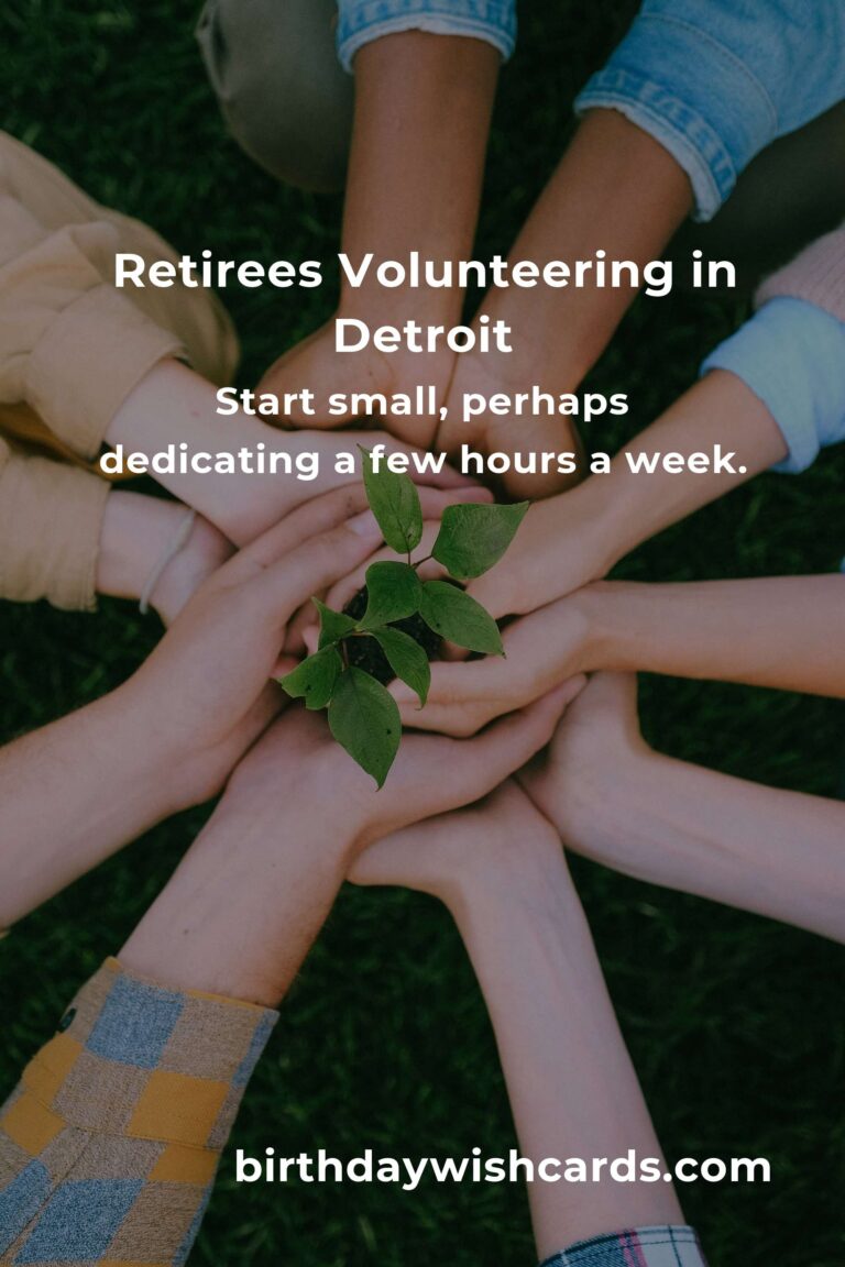 How Retirees Can Find Purpose and Joy Through Volunteering in Detroit