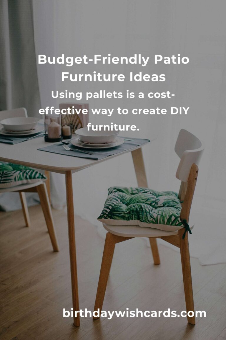 How to Build Budget-Friendly Patio Furniture in Jerusalem