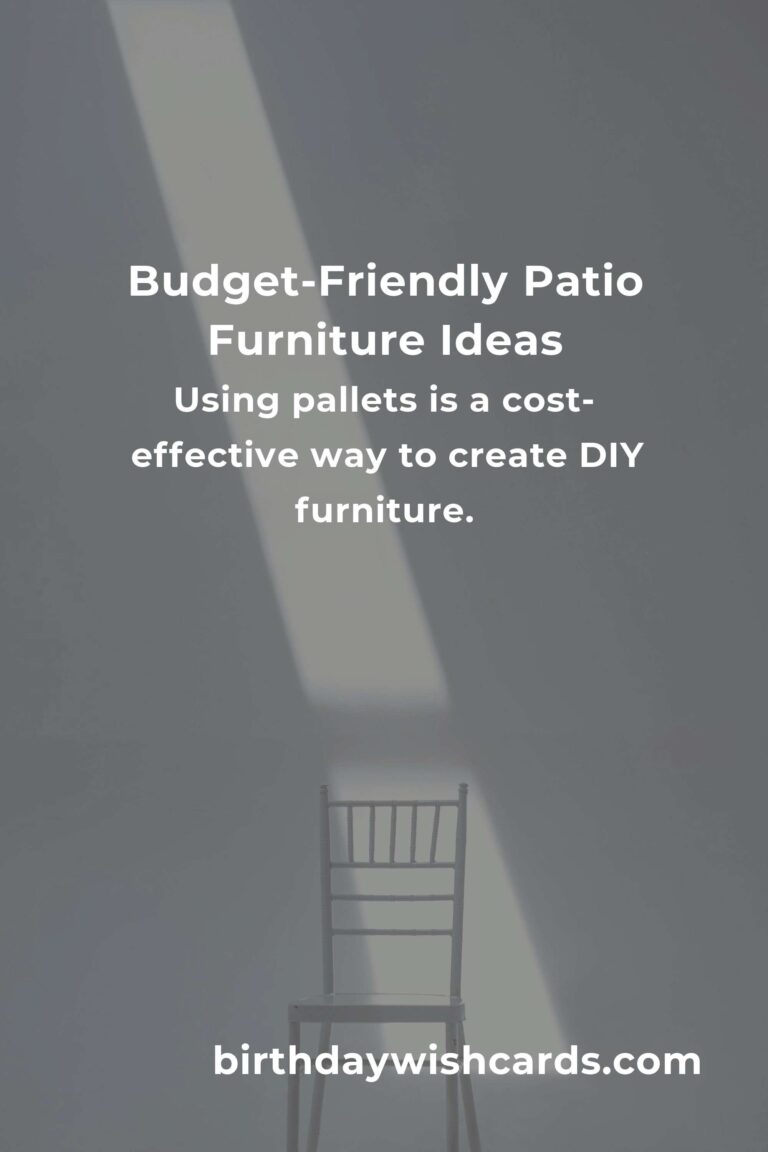 How to Build Budget-Friendly Patio Furniture in Jerusalem