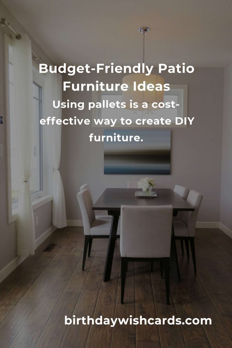 How to Build Budget-Friendly Patio Furniture in Jerusalem
