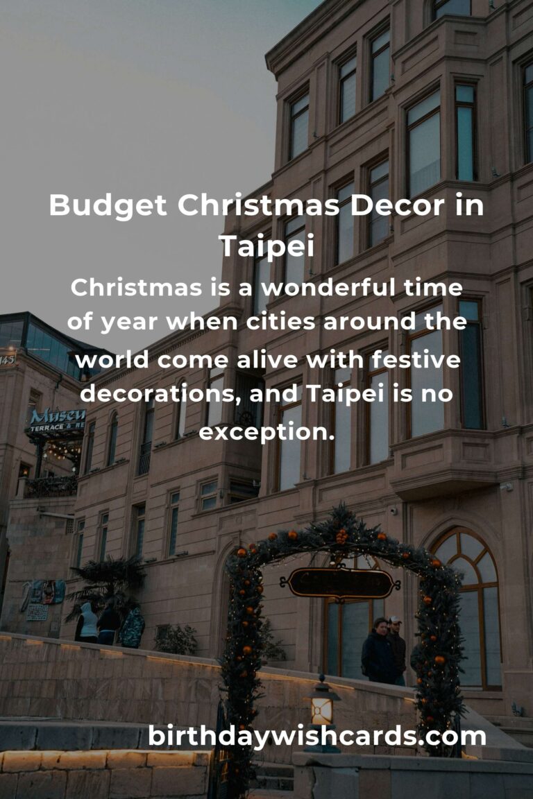 How to Build Christmas Decorations on a Budget in Taipei