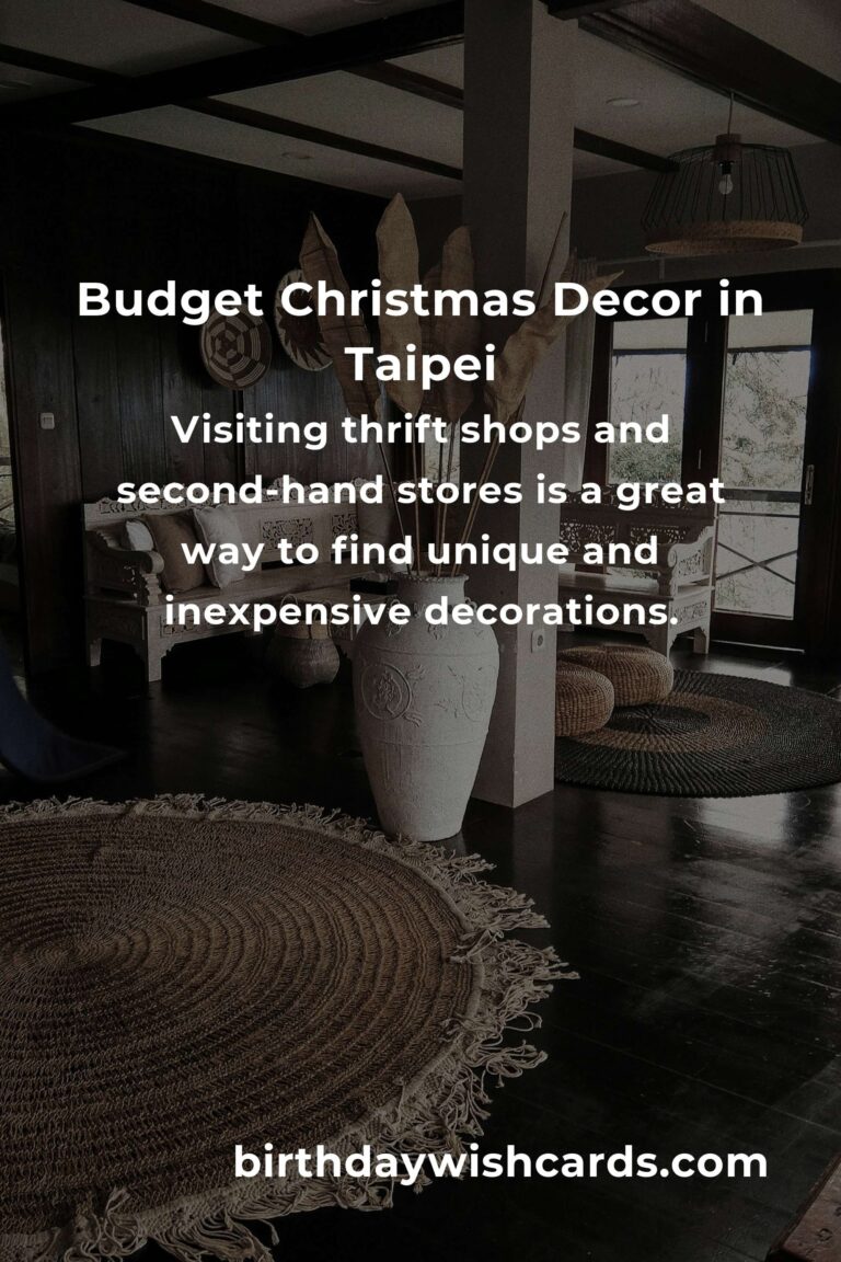 How to Build Christmas Decorations on a Budget in Taipei