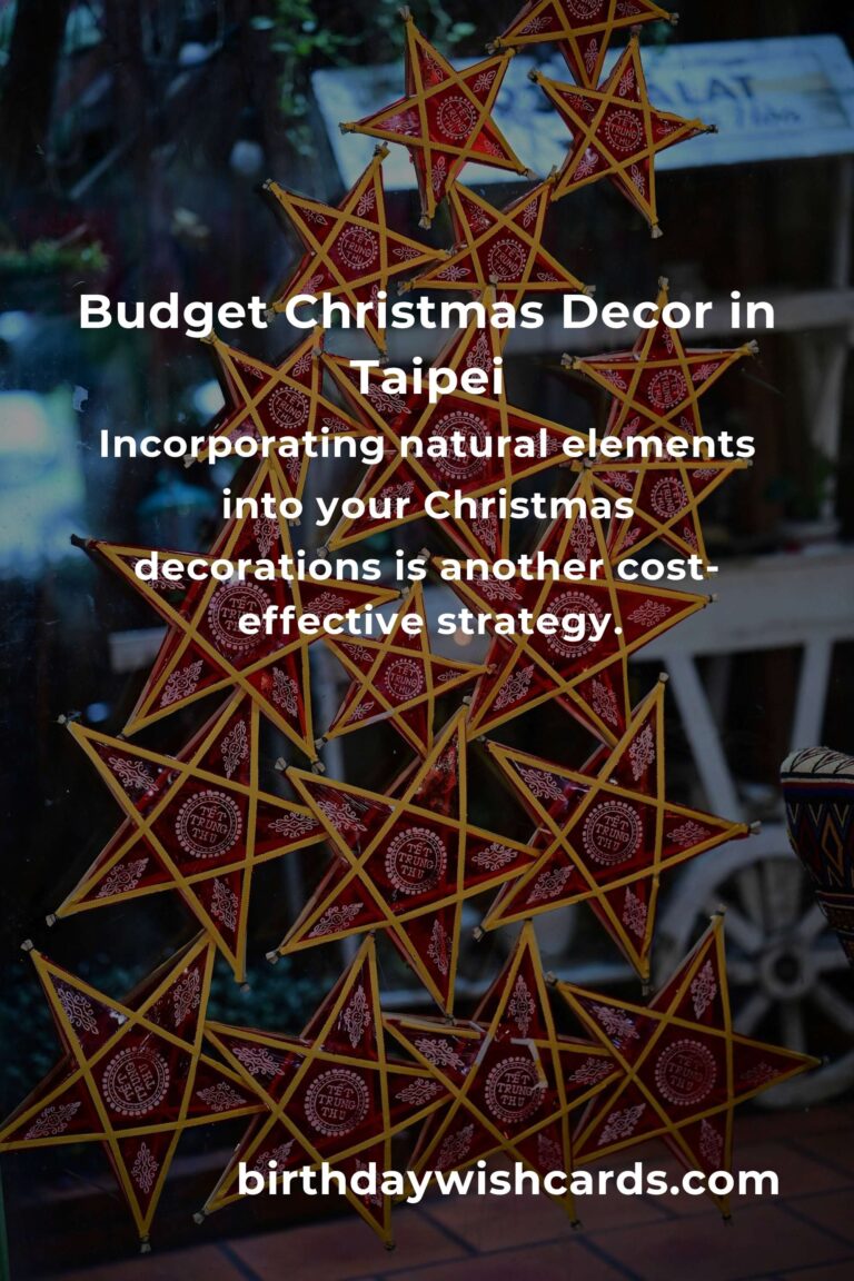 How to Build Christmas Decorations on a Budget in Taipei