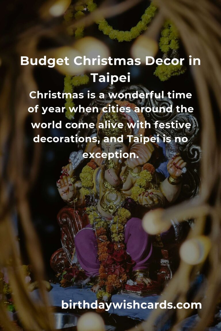 How to Build Christmas Decorations on a Budget in Taipei