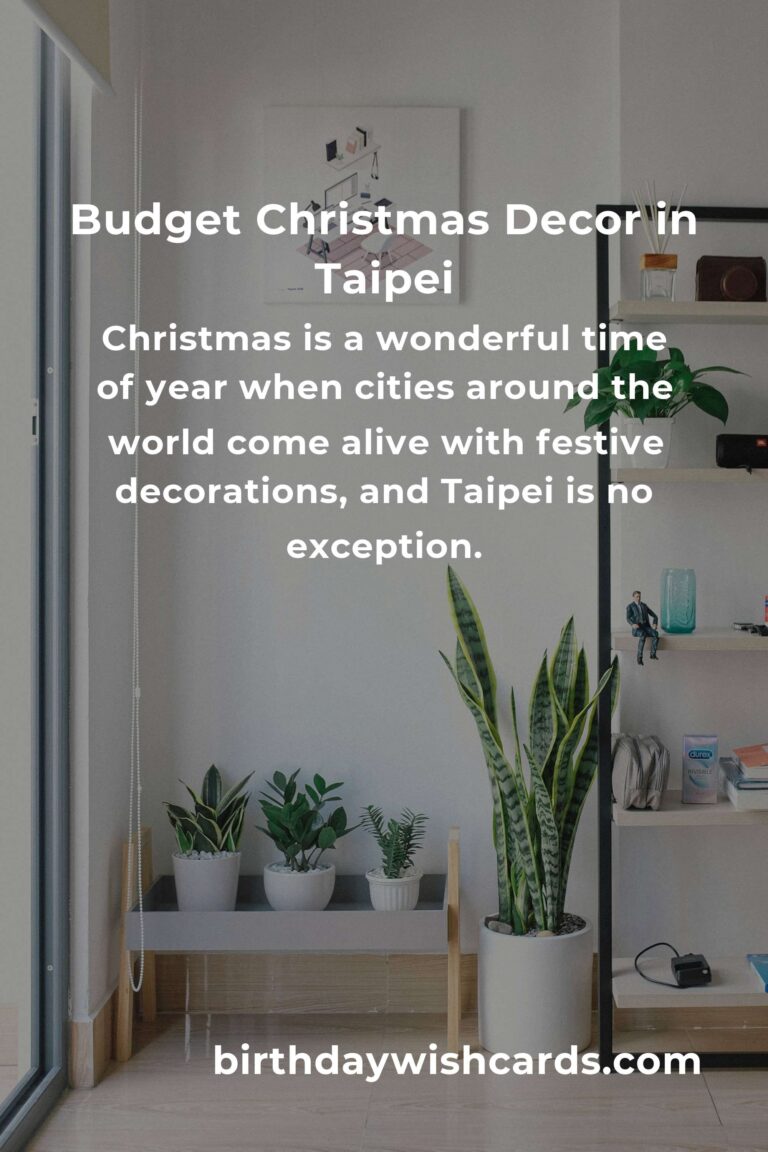 How to Build Christmas Decorations on a Budget in Taipei