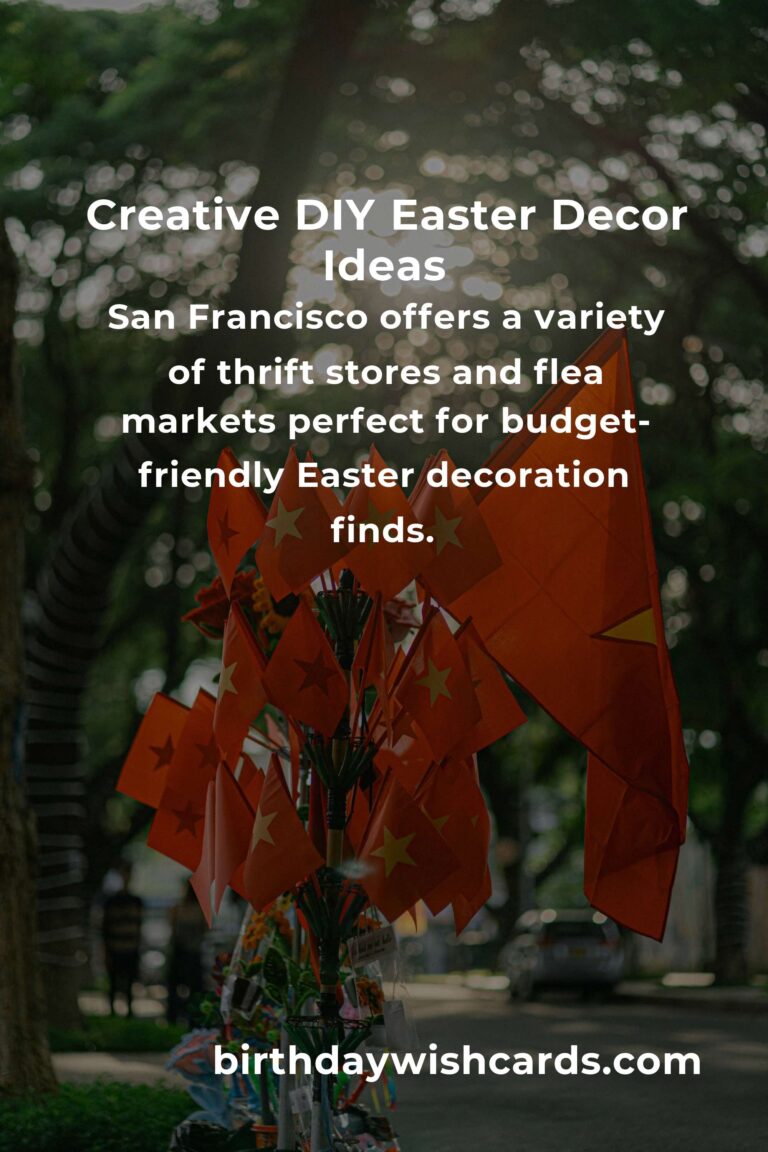 How to Build Easter Decorations on a Budget in San Francisco