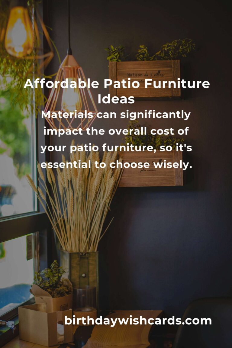How to Build Patio Furniture on a Budget in Cairo