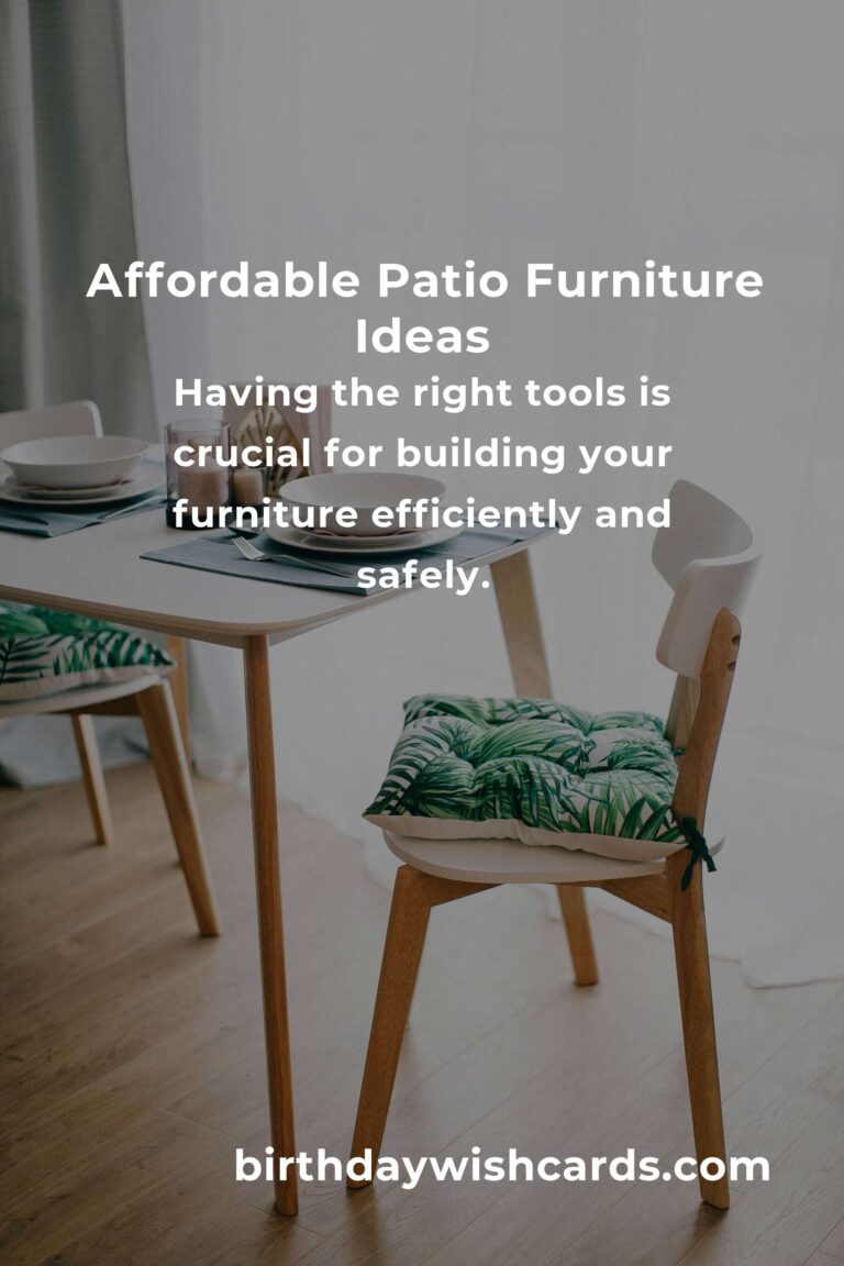 How to Build Patio Furniture on a Budget in Cairo
