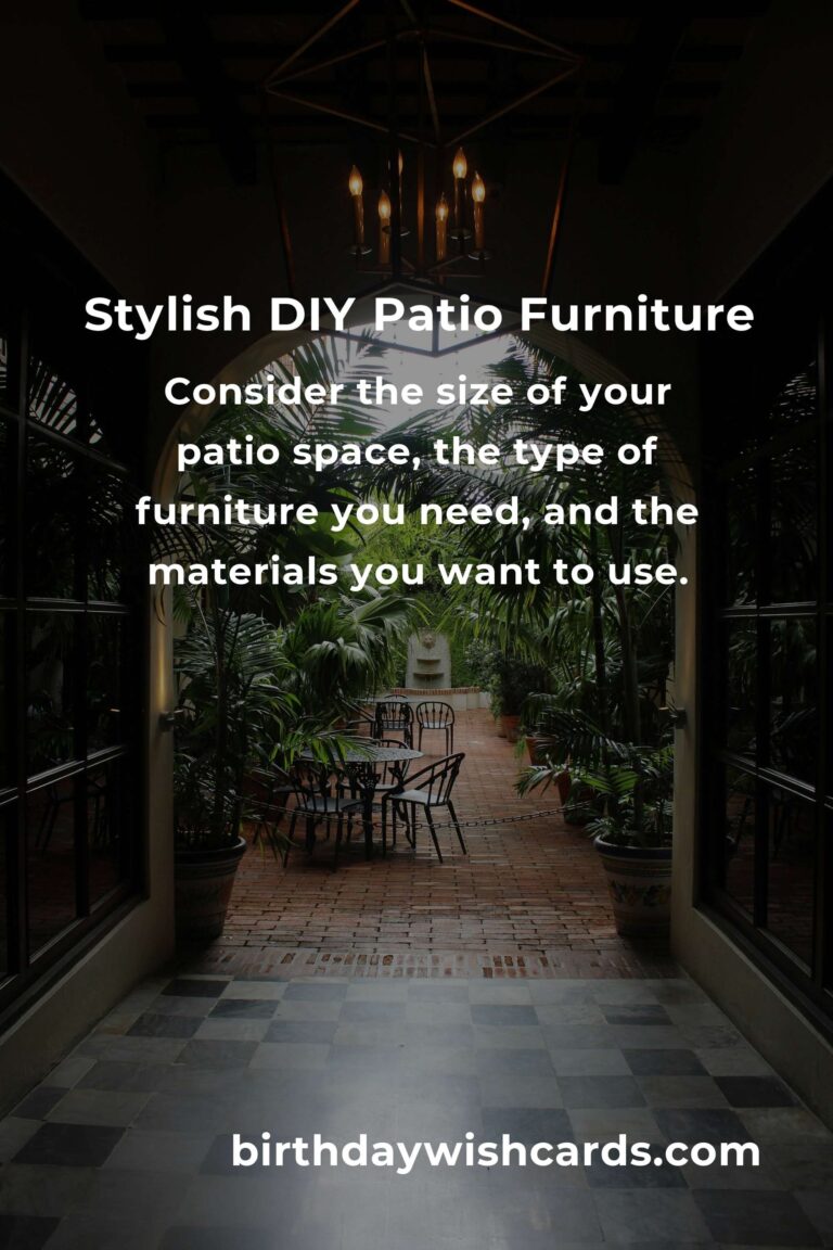 How to Build Patio Furniture on a Budget in Toronto: A Complete Guide