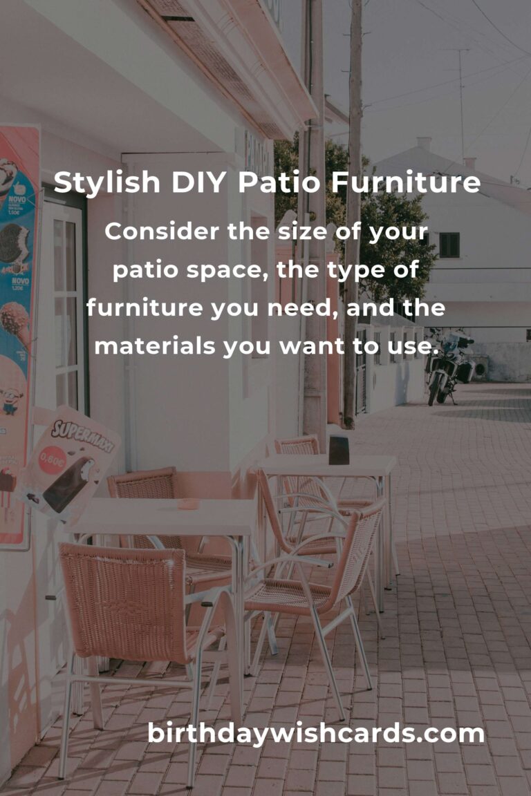 How to Build Patio Furniture on a Budget in Toronto: A Complete Guide