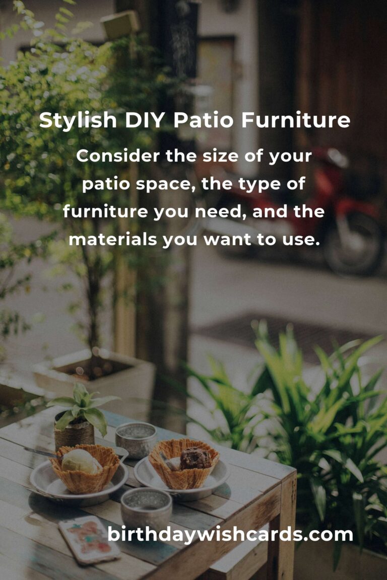 How to Build Patio Furniture on a Budget in Toronto: A Complete Guide