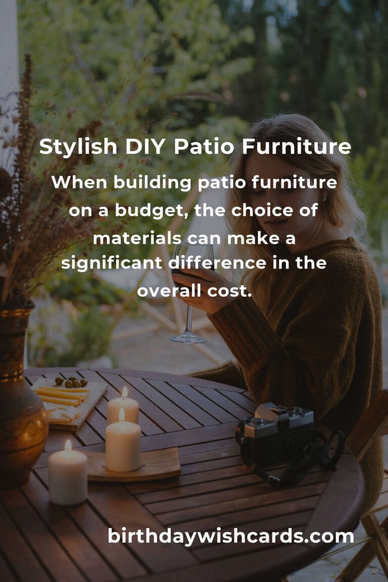 How to Build Patio Furniture on a Budget in Toronto: A Complete Guide