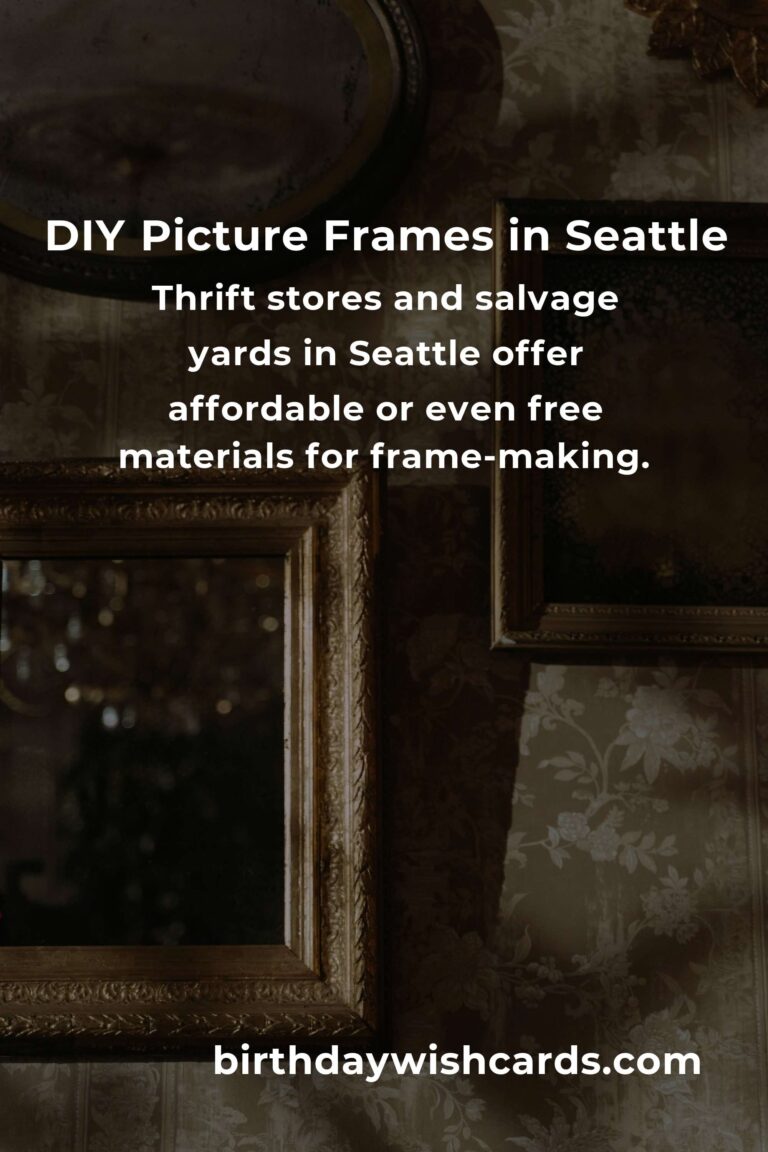 How to Build Picture Frames on a Budget in Seattle: A Creative Guide for DIY Enthusiasts
