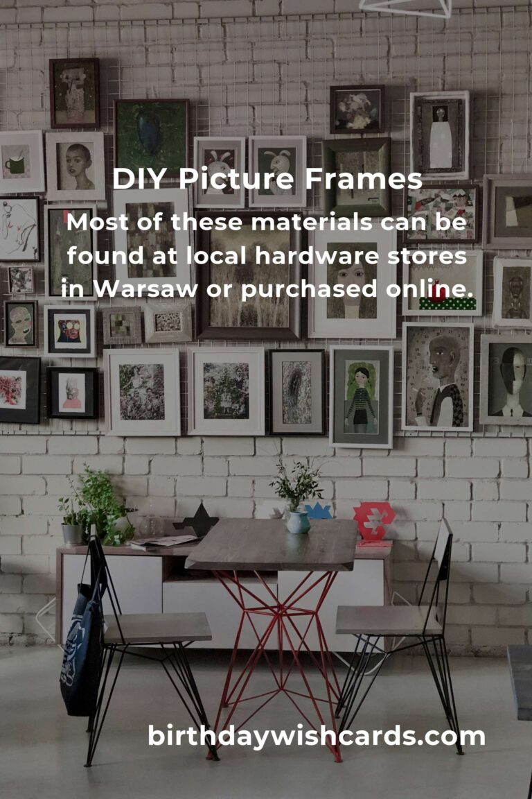 How to Build Picture Frames on a Budget in Warsaw