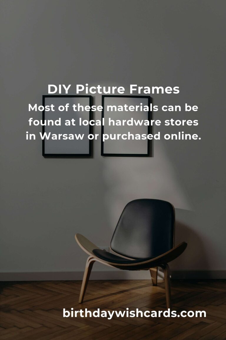 How to Build Picture Frames on a Budget in Warsaw