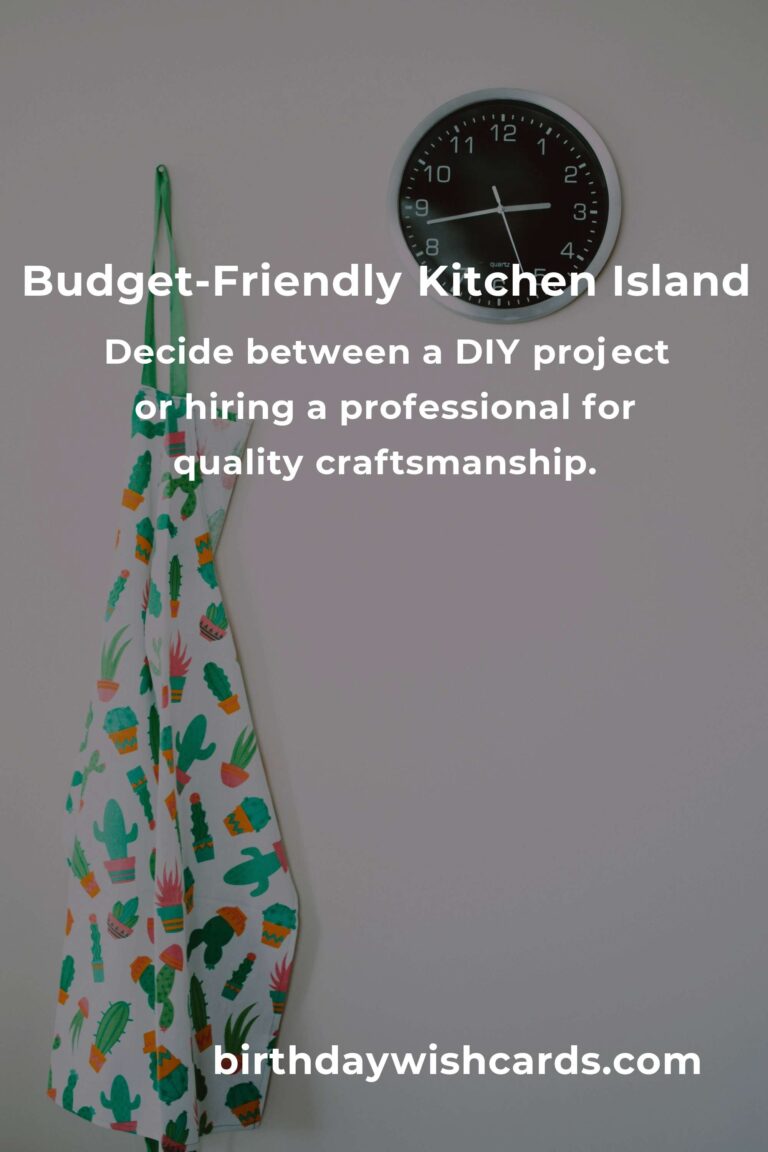 How to Build a Budget-Friendly Kitchen Island in Harare