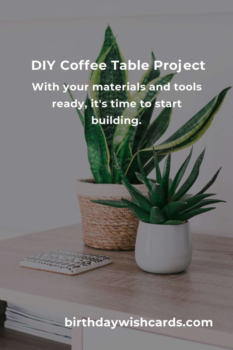 How to Build a Coffee Table on a Budget in Bogota