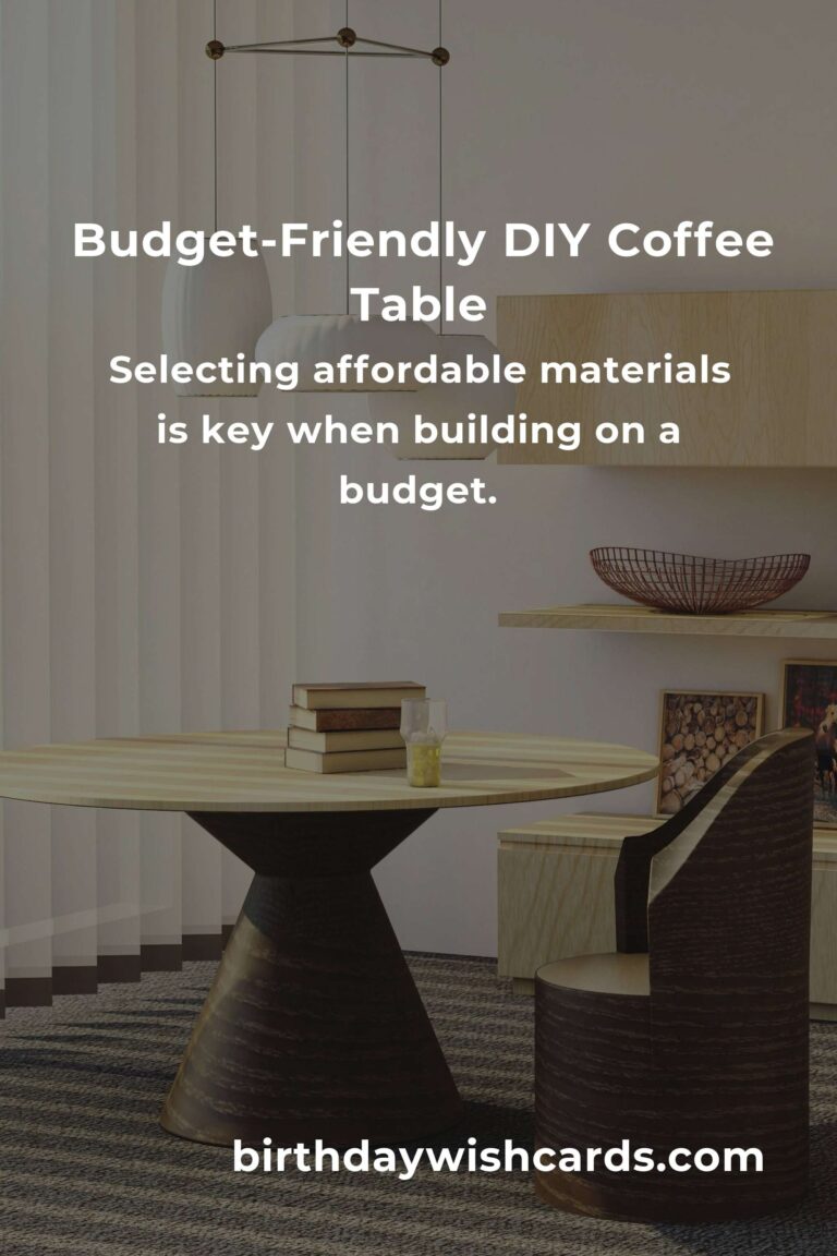 How to Build a Coffee Table on a Budget in Dublin