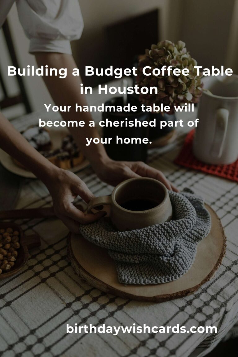 How to Build a Coffee Table on a Budget in Houston: Transform Your Living Space Without Breaking the Bank