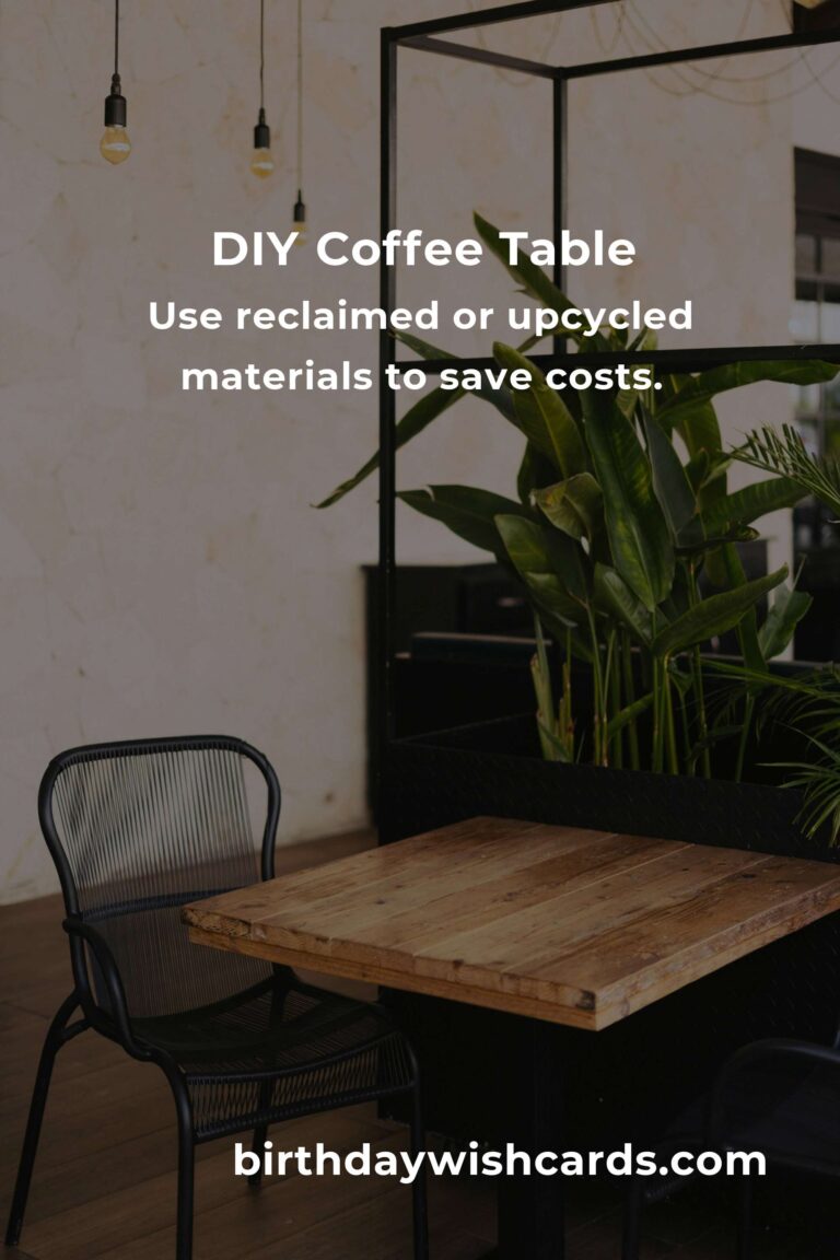 How to Build a Coffee Table on a Budget in Milan