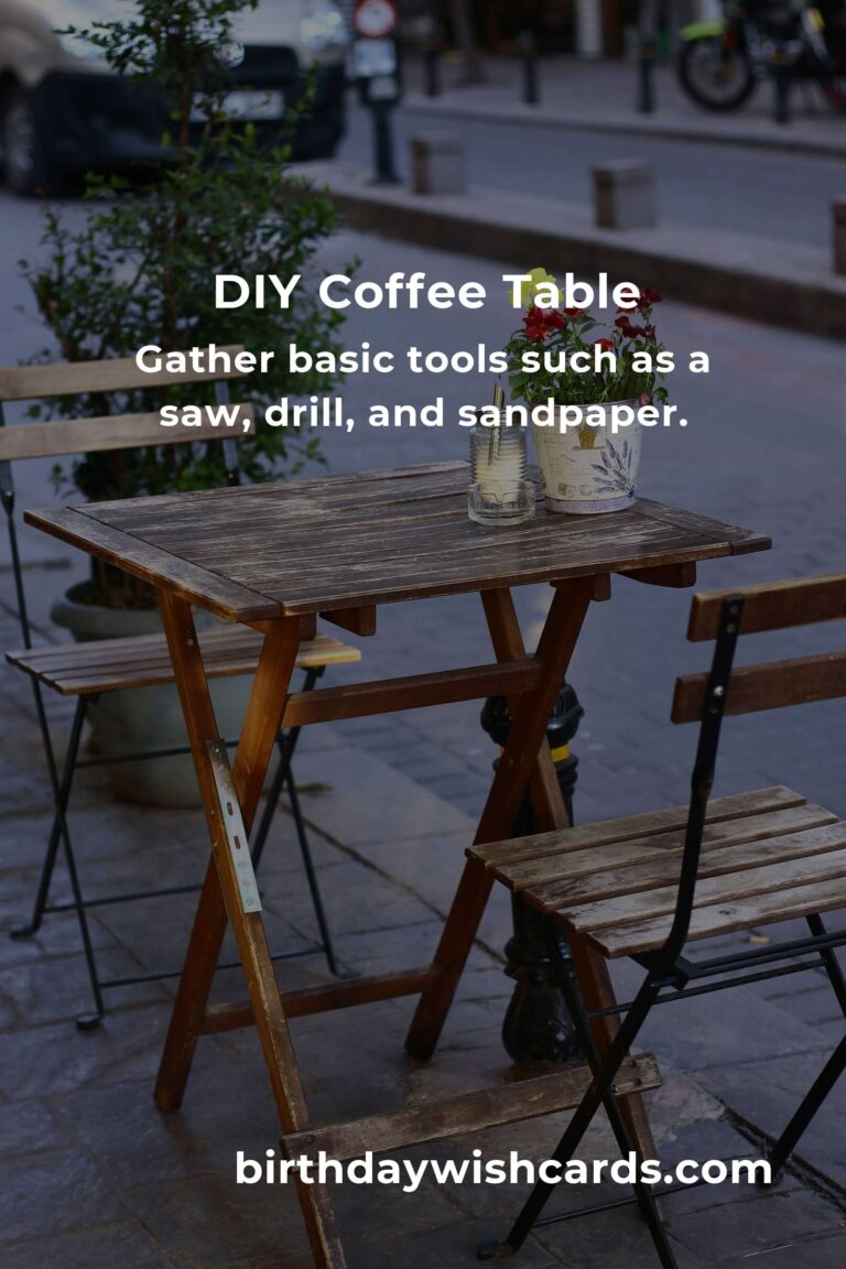 How to Build a Coffee Table on a Budget in Milan