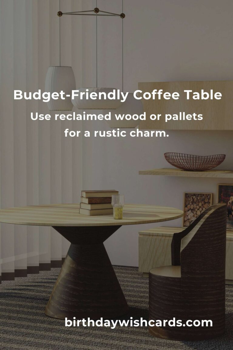 How to Build a Coffee Table on a Budget in Osaka