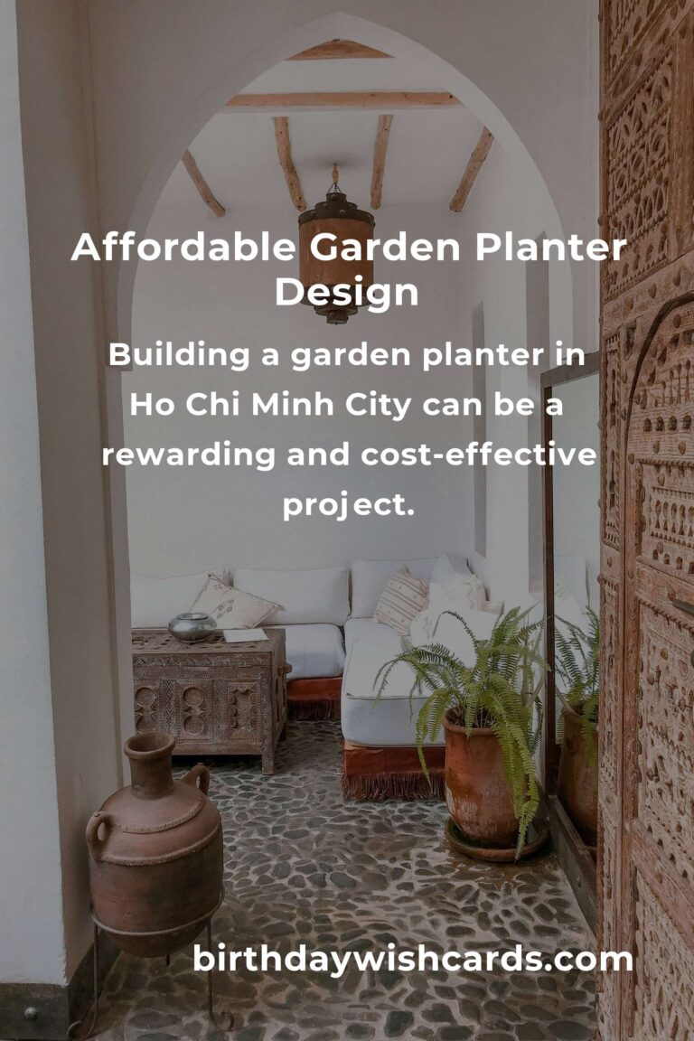 How to Build a Garden Planter on a Budget in Ho Chi Minh City