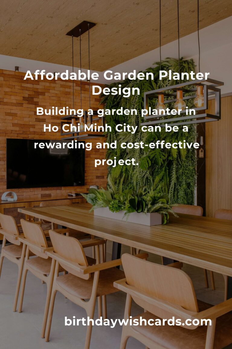 How to Build a Garden Planter on a Budget in Ho Chi Minh City