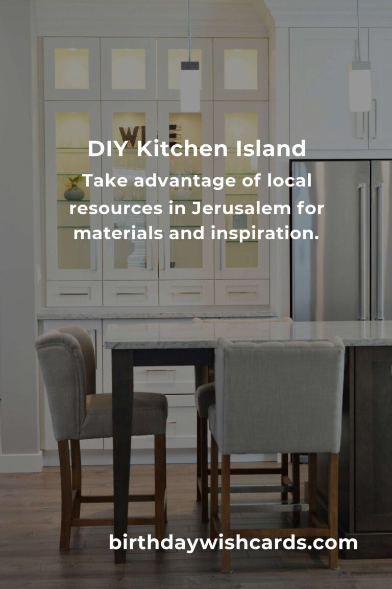 How to Build a Kitchen Island on a Budget in Jerusalem