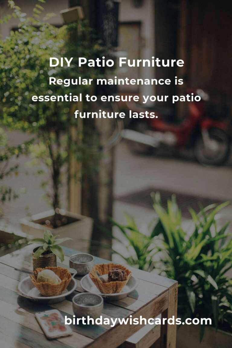 How to Build a Patio Furniture on a Budget in Nice