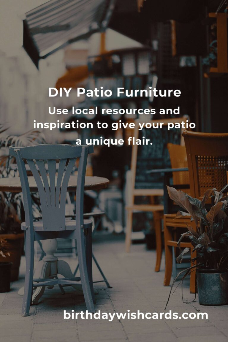 How to Build a Patio Furniture on a Budget in Nice