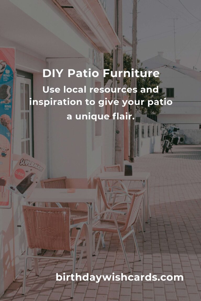 How to Build a Patio Furniture on a Budget in Nice
