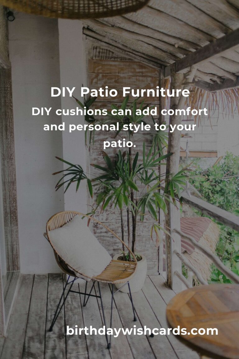 How to Build a Patio Furniture on a Budget in Nice