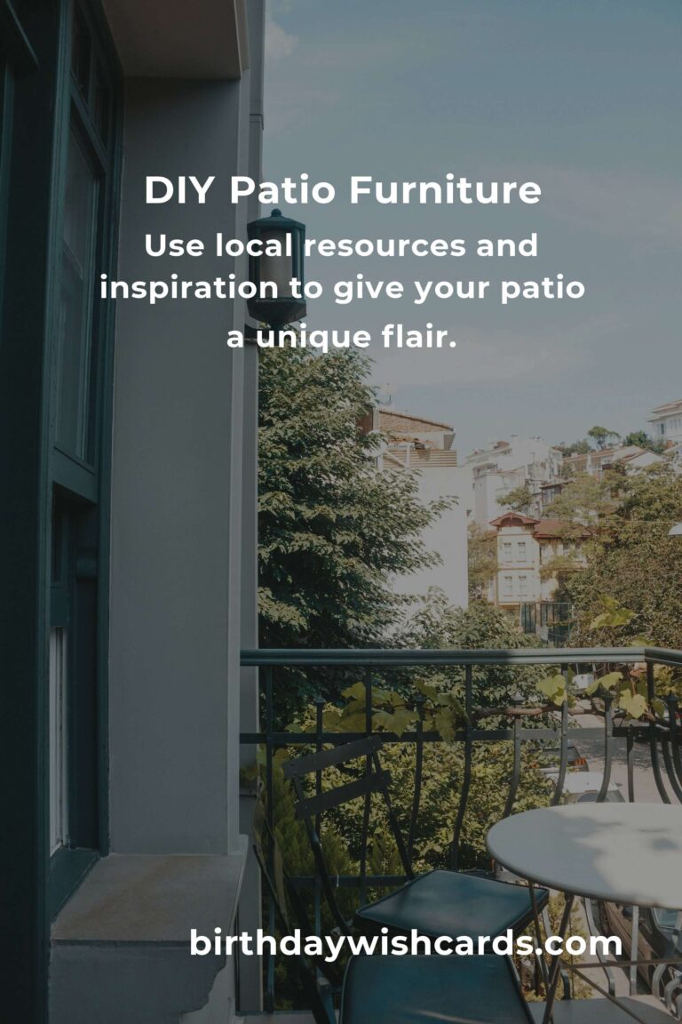 How to Build a Patio Furniture on a Budget in Nice