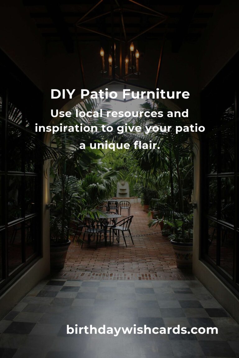 How to Build a Patio Furniture on a Budget in Nice