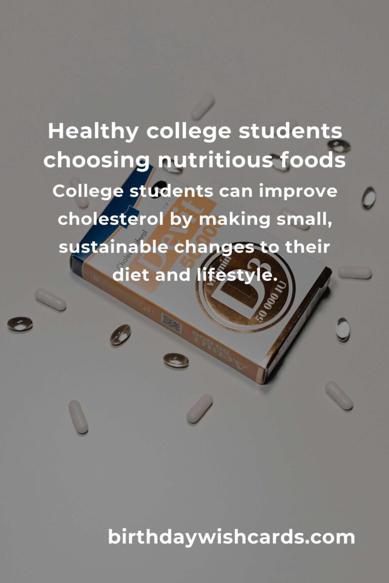 How to Improve Cholesterol for College Students: A Guide to Healthier Habits on Campus