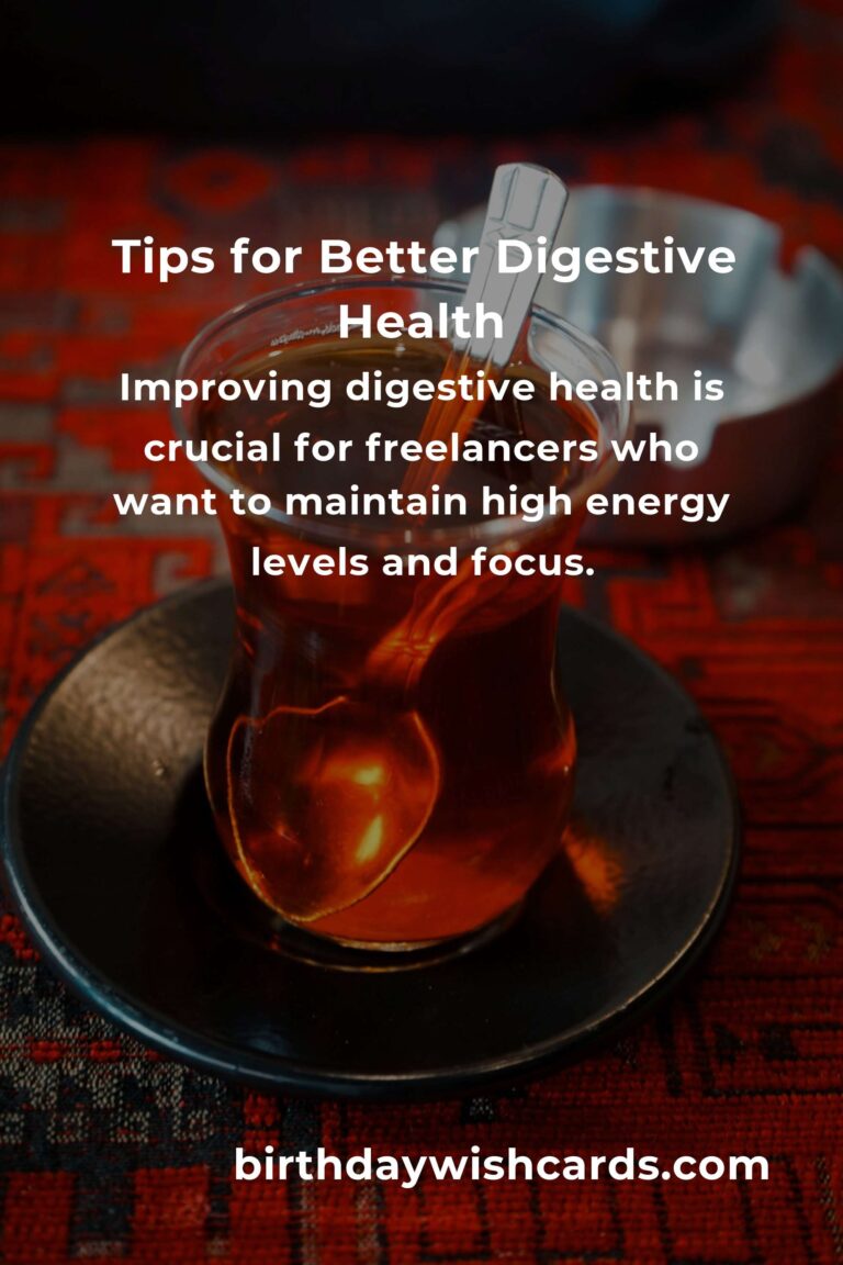 How to Improve Digestive Health for Freelancers