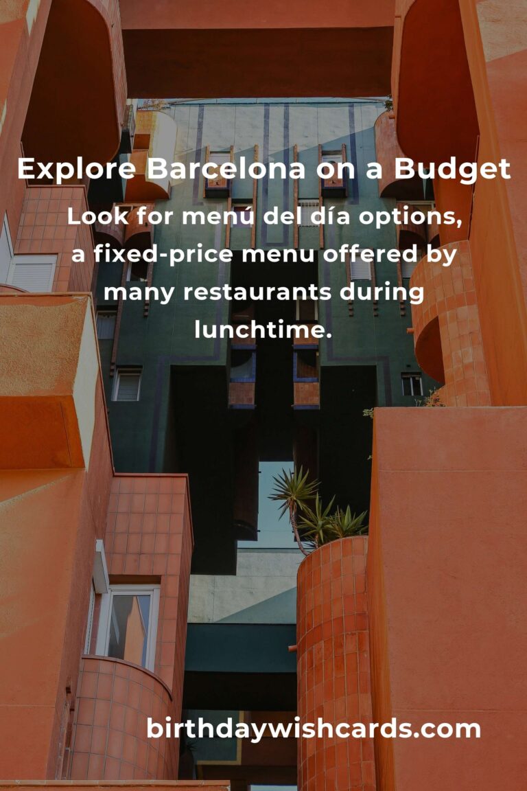 How to Save $1000 in Barcelona on a Tight Budget