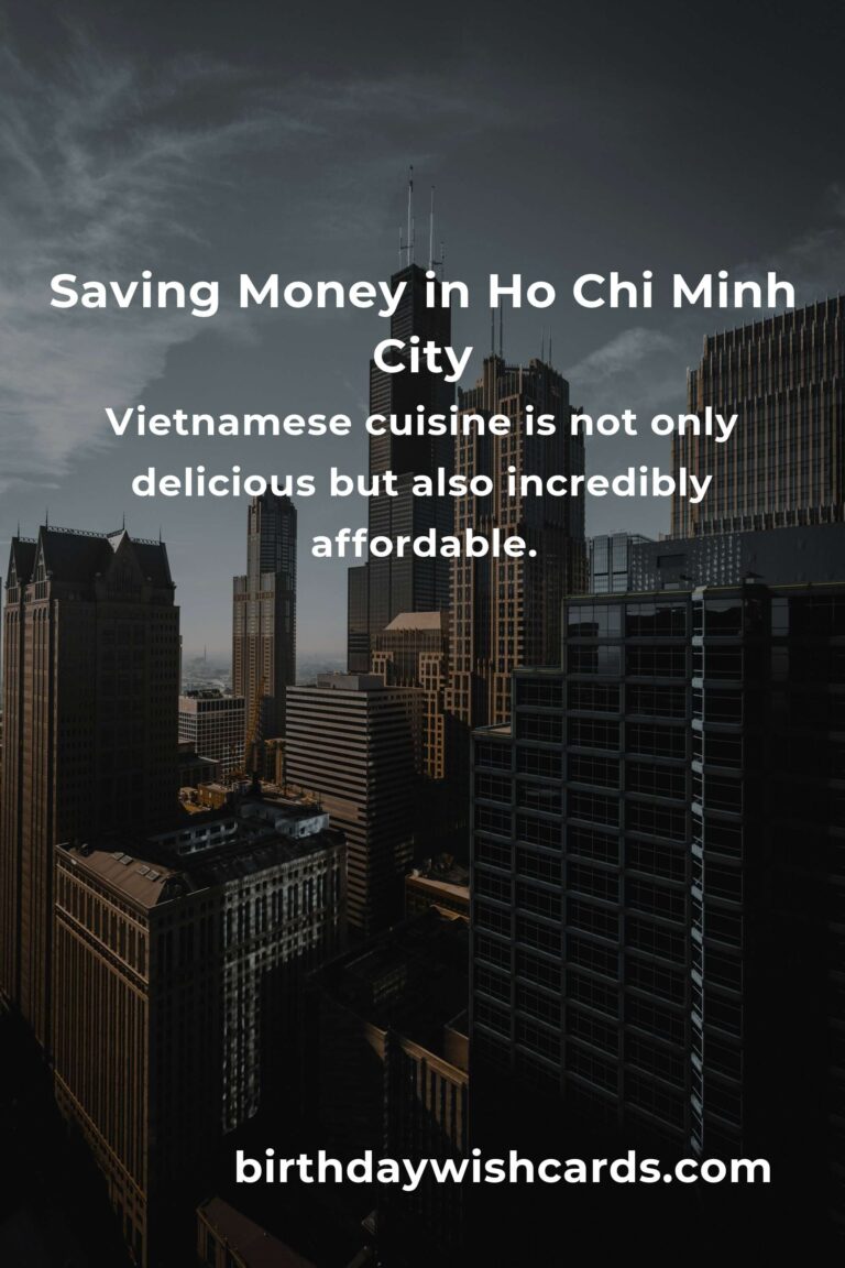 How to Save $1000 in Ho Chi Minh City on a Tight Budget