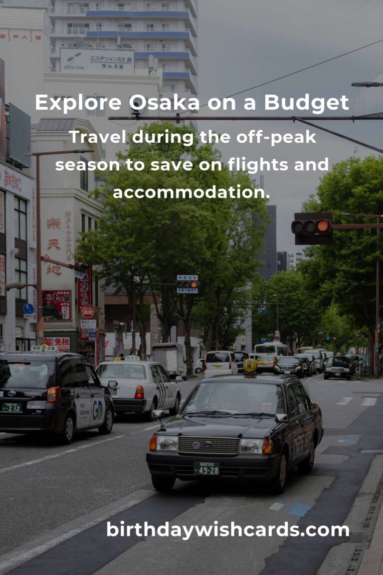 How to Save $2000 in Osaka on a Tight Budget