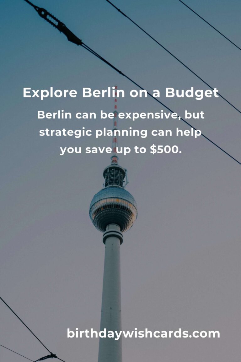 How to Save $500 in Berlin on a Tight Budget
