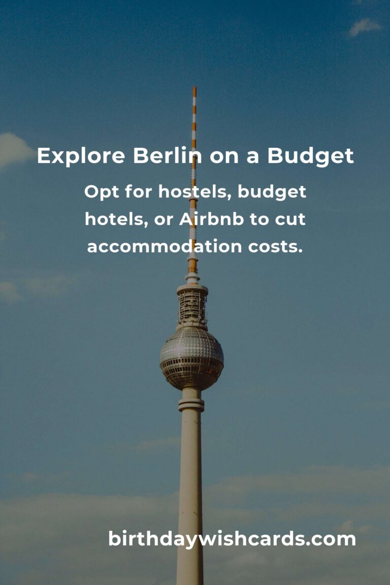 How to Save $500 in Berlin on a Tight Budget