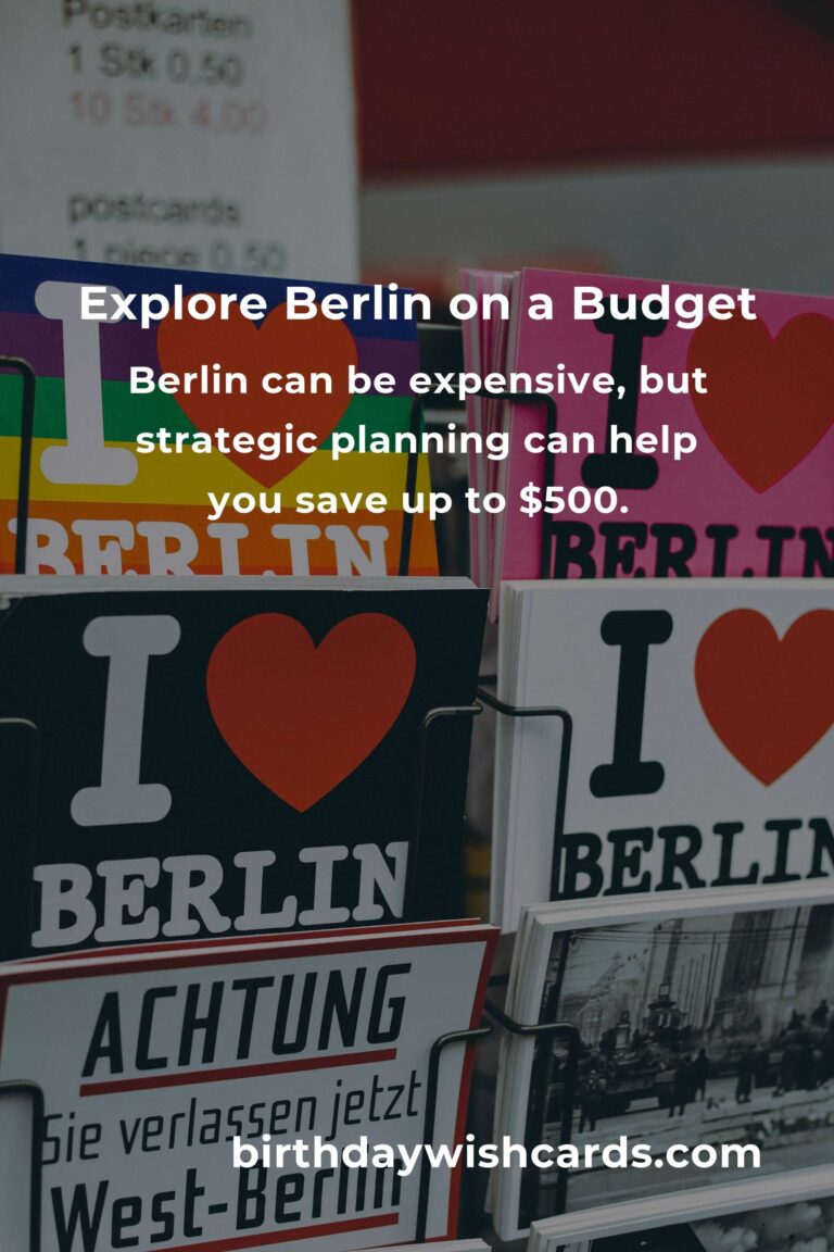 How to Save $500 in Berlin on a Tight Budget